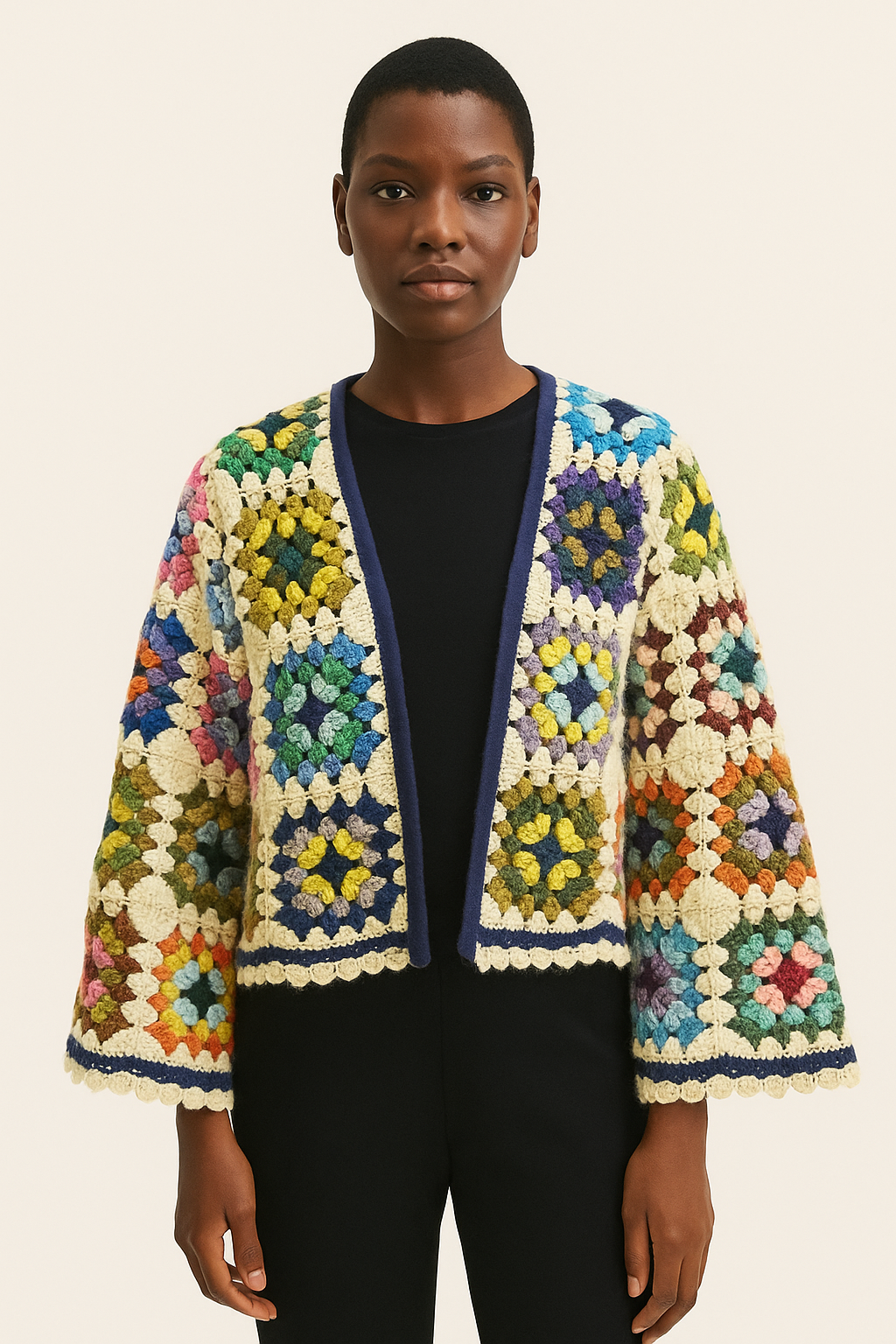 Granny square sweater